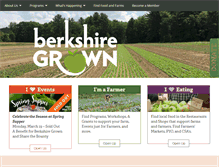 Tablet Screenshot of berkshiregrown.org